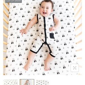 KYTE BABY | BAMBOO CRIB SHEET, BLACK AND WHITE ZEN